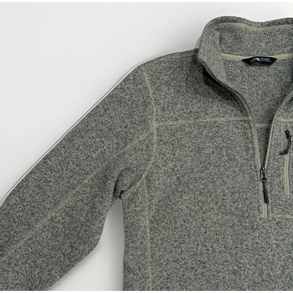 The North Face Men's Gordon Lyons 1/4 Zip Fleece Granite Bluff Tan Heather SMALL